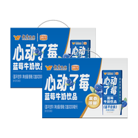 风行蓝莓风味牛奶饮品200ml*12盒*2箱 牛奶礼盒装 佳品 【家庭装】蓝莓牛奶24盒