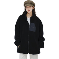 JEANSWEST CLUB真维斯摇粒绒外套女棉袄秋冬季防风保暖2024开衫加厚抓绒上衣