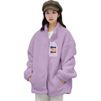 JEANSWEST CLUB真维斯摇粒绒外套女棉袄秋冬季防风保暖2024开衫加厚抓绒上衣