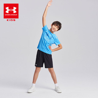 安德玛童装青少年五分裤男生中大童综训速干吸湿休闲运动短裤