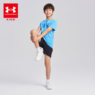 安德玛童装青少年五分裤男生中大童综训速干吸湿休闲运动短裤