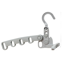 妙馨思旅行衣架可折叠衣架旅行便捷式必备酒店出差必备用品晾晒衣架 旅行衣架灰色【一个装】