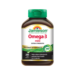Jamieson Mini鱼油60%浓度 584mg200粒/瓶 小颗粒易吞服 EPA+DHA呵护心脑眼
