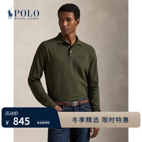 RALPH LAUREN Polo Ralph Lauren 拉夫劳伦 男装 25秋修身版网眼布Polo衫RL19937 300-橄榄绿 L 偏大