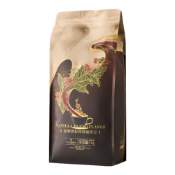 1号会员店 香草拼配风味咖啡豆1kg 中深烘焙 100%阿拉比卡