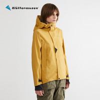 KLATTERMUSEN瑞典攀山鼠户外运动防风弹力轻量轻薄款女士防风上衣/阿萨神族 渡鸦黑 S