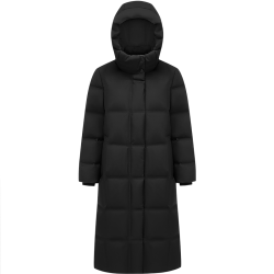 波司登 品质鹅绒羽绒服女款经典商务显瘦长款连帽
