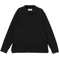JACK&JONES 春秋男长袖衬衫翻领肌理感开衩底摆字母衬衫男装上衣