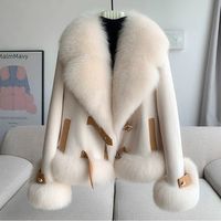  pierre cardin/皮尔·卡丹 皮毛一体 女士外套