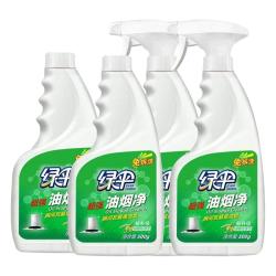 绿伞 油烟净4瓶抽油烟机清洗剂厨房强力去油污免拆洗油烟机清洗剂