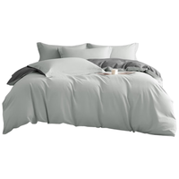 源生活 被套单件 纯棉宿舍被罩单人床 灰色双拼 150x200cm  适配被芯150*200cm 灰色双拼【纯棉可裸睡】
