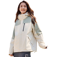 SNOWFLYING/雪中飞 三合一防护 女士风衣  XL 130-140斤 燕麦奶