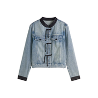  ZIQIAO/自巧 复古回潮 女士牛仔外套  M (4码)