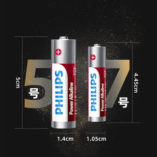  PHILIPS/飞利浦 碱性5号电池  5粒