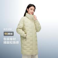 波司登 鹅绒 女士羽绒服 春季中款经典商务保暖轻薄羽绒服