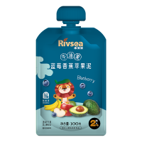 禾泱泱 果泥 宝宝辅食 缤纷水果泥8个月以上 果泥100g