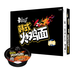 康师傅 经典干拌面 韩式火鸡面 113g*12