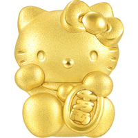周生生 Hello Kitty招财福猫黄金转运珠 三丽鸥足金串珠 92618C定价