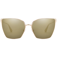 汤姆.福特（TOM FORD）男女款墨镜遮阳防晒高清驾驶户外太阳镜TF0653 28C金框绿色眼镜片