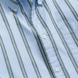 布克兄弟 Brooks Brothers 男士纯棉清爽条纹休闲纽扣领衬衫