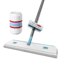 美丽雅推水拖把 免手洗家用平板拖布大号懒人木地板挤水地拖 免手洗推水拖把45型