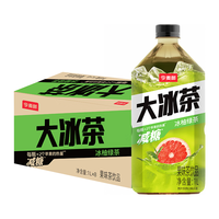 今麦郎大冰茶冰柚绿茶1L*8瓶减糖鲜果冷榨果味茶饮料整箱装 冰柚绿茶 1L*8瓶