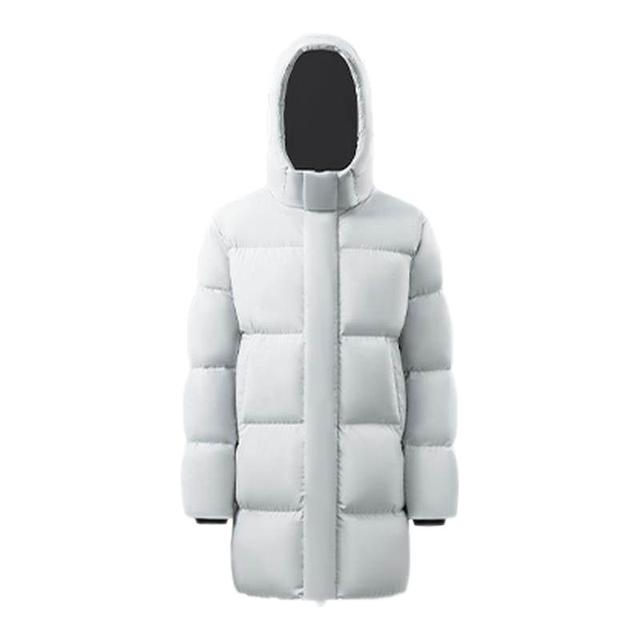 网易严选 羽绒服过膝长款女2025冬季保暖防水防风面包羽绒服男