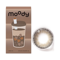 moody 奶茶系列 软性亲水接触镜 半年抛 1片装