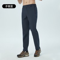 ROCKICE户外软壳冲锋裤男秋冬徒步登山裤加绒保暖防风商务长裤子 A款-子夜蓝/395 M(175/84A)