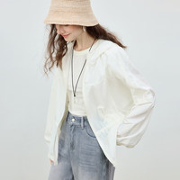  ZIQIAO/自巧 UPF50+ 女士防晒服  雅白色