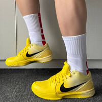 耐克NIKE篮球鞋男科比4 KOBE 4圣诞节礼物运动鞋IH0587-700黄40