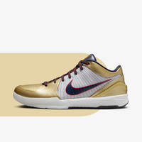 耐克（NIKE）Zoom Kobe 4 Protro科比4代 白黑金 舒适缓震 男子实战篮球鞋 FQ3544-100 43