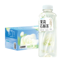 二次方 茉莉石斛茶500ml*15瓶茉莉花茶饮料0糖0卡整箱解暑