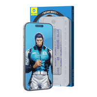 蓝猩适用苹果16pro机壳膜套装iPhone16pro高清钢化膜+蓝宝石镜头膜