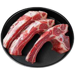 芈羊羊 宁夏黄牛肉 原切带骨牛肋排8斤牛肋眼骨 谷饲牛肉生鲜 源头直发