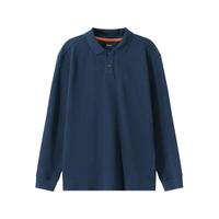 Hugo Boss男士orange系列华夫格纹理长袖POLO衫50520710