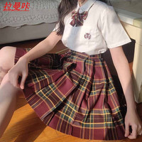 拉曼咔深夜幻境jk格裙套装原创JK制服日系学院风女 山楂树短48CM 均码 XS