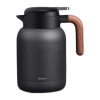 艾曼格（IMOGY）德国保温壶家用焖茶壶陶瓷内胆热水壶茶水分离闷泡壶保暧壶 复古灰 1500ml 【温显+茶仓】