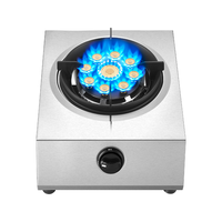 荣事达（Royalstar）煤气灶单灶 燃气灶单眼灶5.2kW台式液化气灶单灶家用猛火老式天然气灶台印花厨房煤气炉具 (全黑玻璃面板)一级能效+5.2kW直喷R131 罐装液化气 【九头高台】5.2Kw聚能架+不锈钢R42