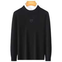 安东尼奥【山羊绒+绵羊毛】秋冬季亲肤羊毛衫男温暖舒适商务休闲羊毛衫