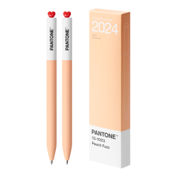 KACO xPANTONE联名潘通0.5mm中性笔签字笔速干圆珠笔黑色水笔碳素笔学生刷题笔（2024）2 支装