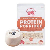 RED TRACTOR FOODS红色拖拉机澳洲奇亚籽纯燕麦片早餐即食冲饮原味麦片燕麦500g 蛋白燕麦片750g