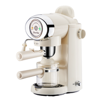 Derlla 德国Derlla全半自动咖啡机小型家用意式现磨滴漏咖啡壶打奶泡迷你