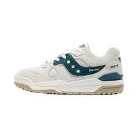 saucony 索康尼 CROSS 90板鞋冬季保暖休闲板鞋男运动鞋子男女同款 白绿8 42