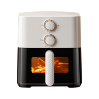 奥克斯 空气炸锅8L大容量金属内腔透明可视窗口不沾大功率免翻面煎烤箱一体机