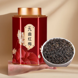 花小茵 九曲红梅红茶散装浓香型罐装100g
