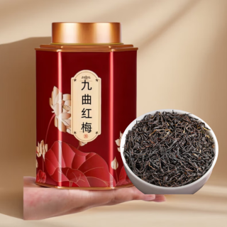花小茵 九曲红梅红茶散装浓香型罐装100g