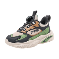 七波辉（7-PE）运动鞋男童鞋子2025秋冬新款加绒二棉男孩休闲软底皮面防水儿童鞋