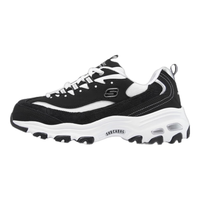 SKECHERS 斯凯奇 D'Lites 女子休闲运动鞋 149906/BKW 黑色/白色 38