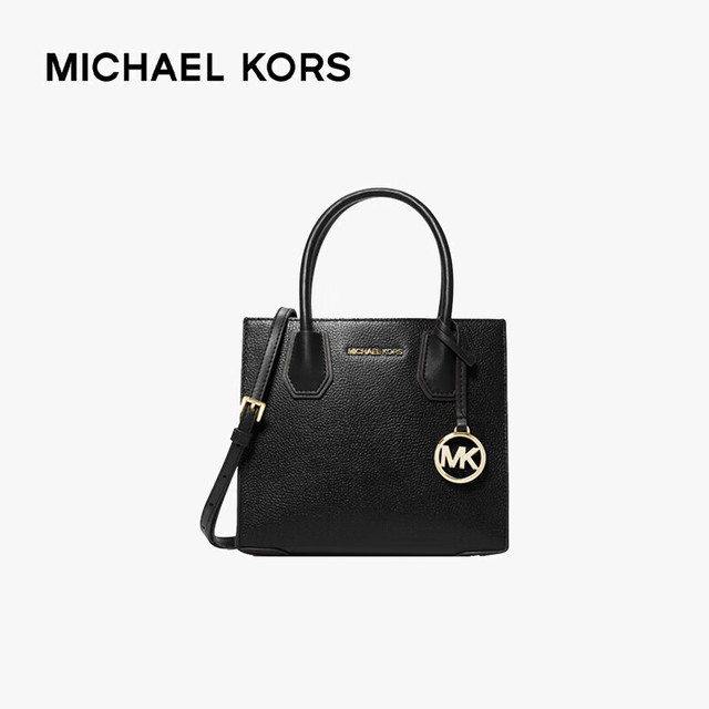 MICHAEL KORS MERCER系列 女士手提斜挎包 35S1GM9M2L 黑色款 圣诞礼盒装